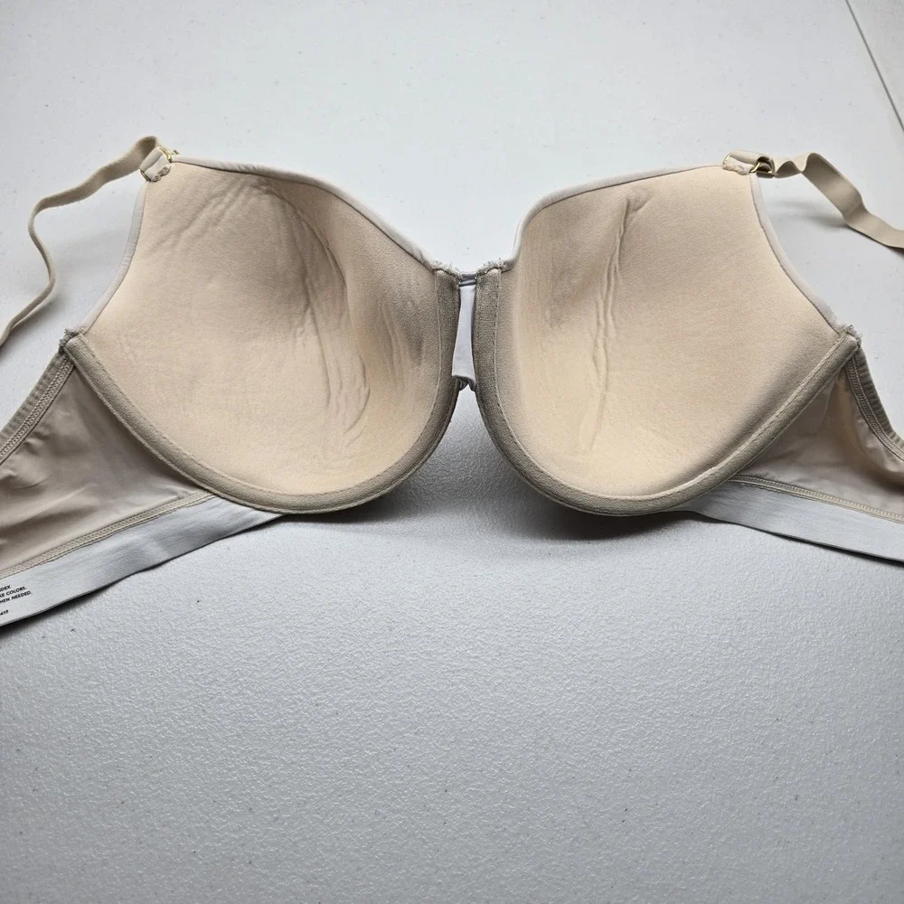 Lively Women Bra 38D Beige T Shirt Underwired Lace Strap Adjustable‎